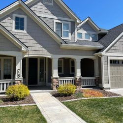 Gutters on new home